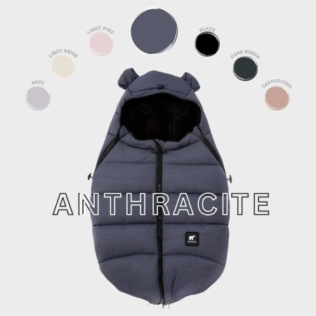 Śpiworek Miu-Mio Mont Blanc Anthracite do wózka i fotelika samochodowego Adamex
